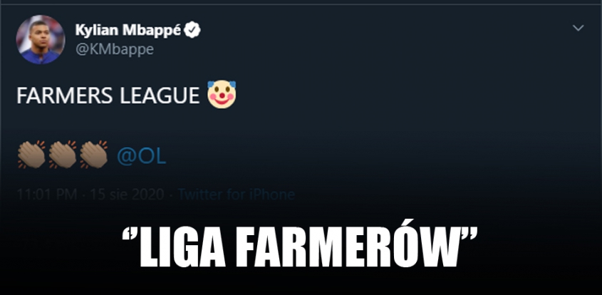 TWEET Kyliana Mbappé po wygranej Lyonu z City! :D